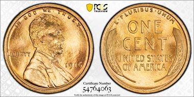 1916 1C MS67+ RD