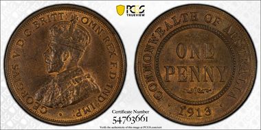 1913 (L) 1D MS64RB