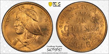 1966 1C MS64RD