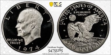 1974-S $1 Silver PR69DCAM