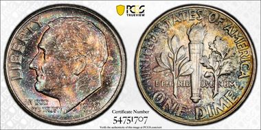1952 10C MS67+ FB
