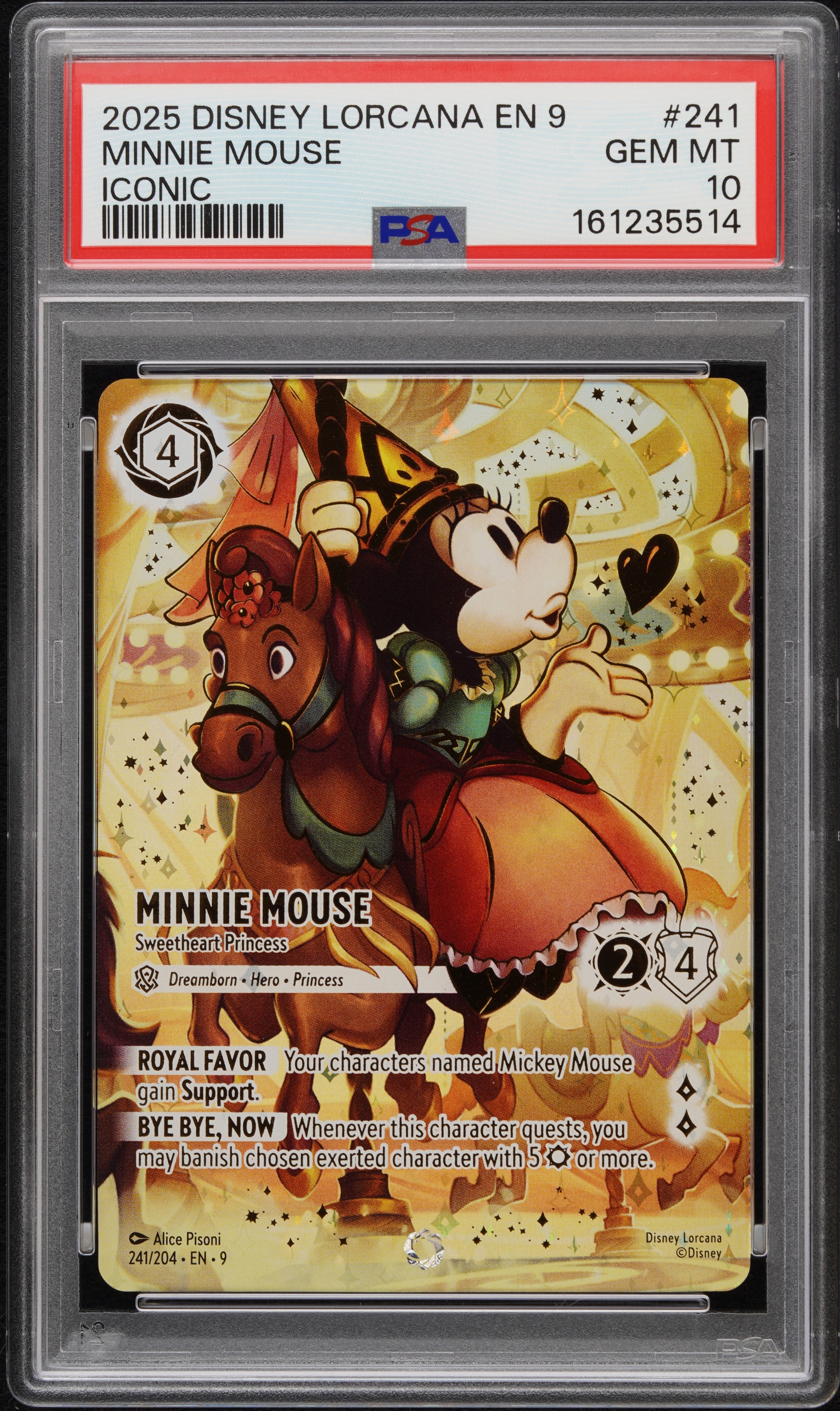 psa 10 lorcana cards 2025 Disney Lorcana En 9-fabled 234 I2i Enchanted PSA 10 Graded Card