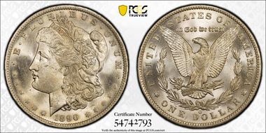 1890-O $1 MS63