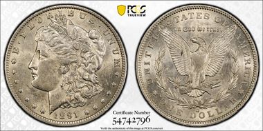 1891-O $1 AU58