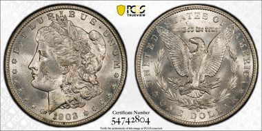1902-O $1 MS62