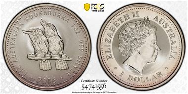 2006 $1 Kookaburra Ag MS66