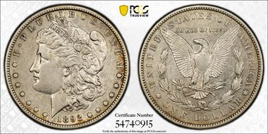 1892-S $1 XF40