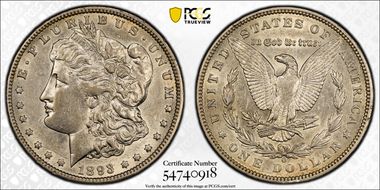 1893-O $1 AU50