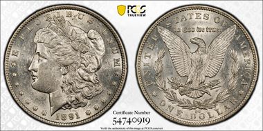 1891-CC $1 AU55