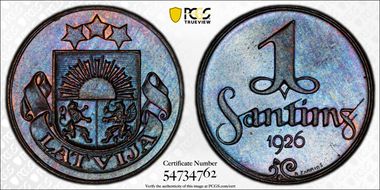 1926 Santims MS66BN