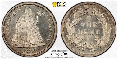 1885 10C MS65