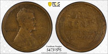 1909-S/S 1C S/Horizontal S, FS-1502 VF20BN