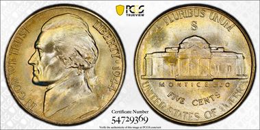 1944-S 5C MS68FS
