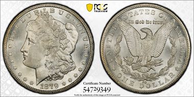 1879-CC $1 Capped Die MS64+ 