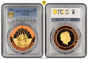 2001 $10 The Future PR70DCAM