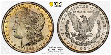 1880 $1 MS66