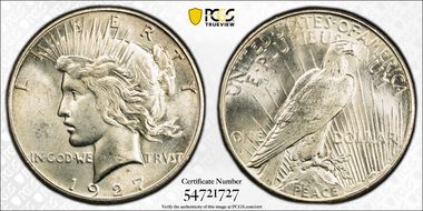 1927-S $1 MS64
