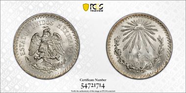 1918-M Peso KM-454 MS66