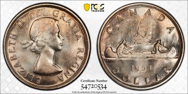 1954 S$1 SWL MS65