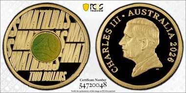 2026 $2 Matildas Colorized PR70DCAM