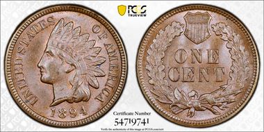 1894 1C MS66BN
