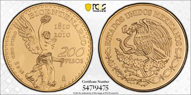 2010-Mo 200 P Bicentenary KM-932  Au MS70