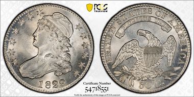 1829/7 50C O-102a MS63