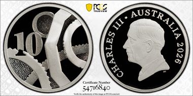 2026 10C Decimal Currency 60th Anniversary Ag PR70DCAM