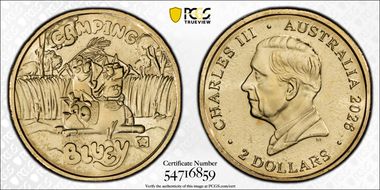 2026 $2 Bluey - Camping Star Privy AlBr MS69