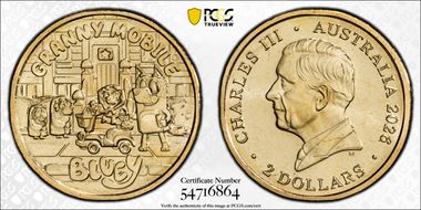 2026 $2 Bluey - Granny Mobile Star Privy AlBr MS69