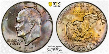 1977-D $1 MS67+