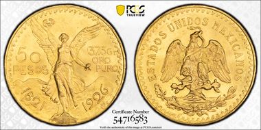 1926 50 Peso KM-481  Au MS64