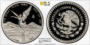 2025-Mo 1/10 oz Libertad Ag PR69DCAM