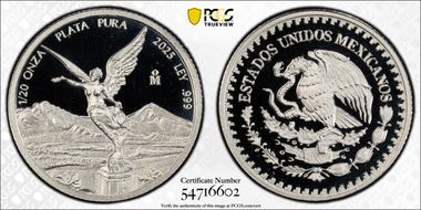 2025-Mo 1/20 oz Libertad Ag PR70DCAM