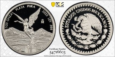 2025-Mo 1/20 oz Libertad Ag PR69DCAM