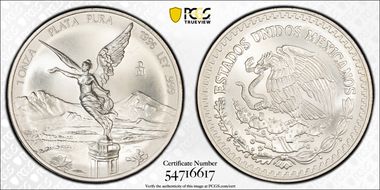 1996-Mo Onza Libertad Ag MS69