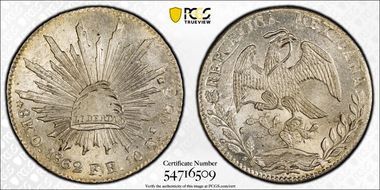 1862-O FR 8 R Oa07 MS65