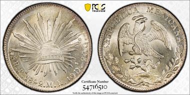 1892-Pi MR 8 R Pi83 MS65+