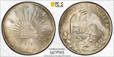 1895-Cn AM 8 R Cn57 MS66