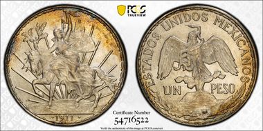 1911 Peso Caballito KM-453  Short Ray MS65