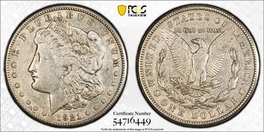 1921-S $1 AU50