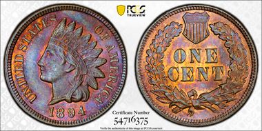 1894 1C MS66BN