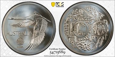 2024 Medal Swan "Pattern Dollar" Ag ACR 60th Anniversary MS70
