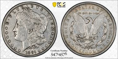 1891-O $1 XF40