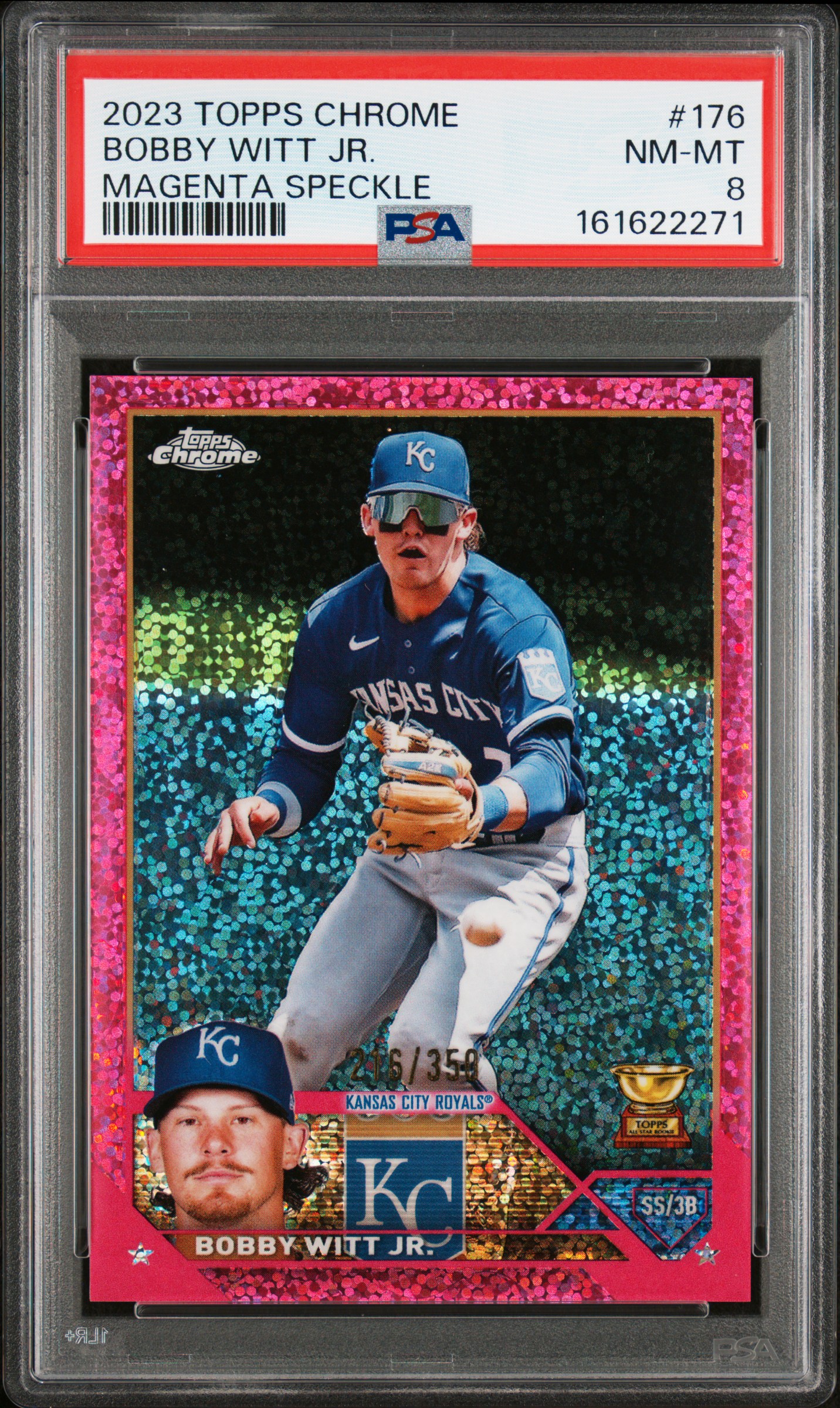 2023 #176 Bobby Witt Jr. PSA 8 Topps Chrome
