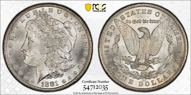 1881-CC $1 MS63