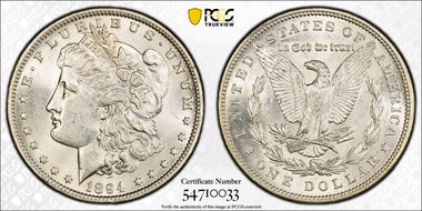 1894 $1 AU58