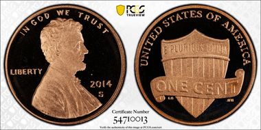 2014-S 1C Shield PR68DCAM