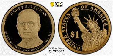 2015-S $1 Harry S. Truman PR69DCAM
