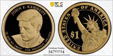 2015-S $1 John F. Kennedy PR69DCAM